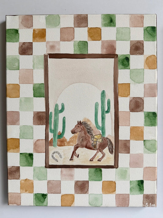 Western Nursery Art - Original Painting Set