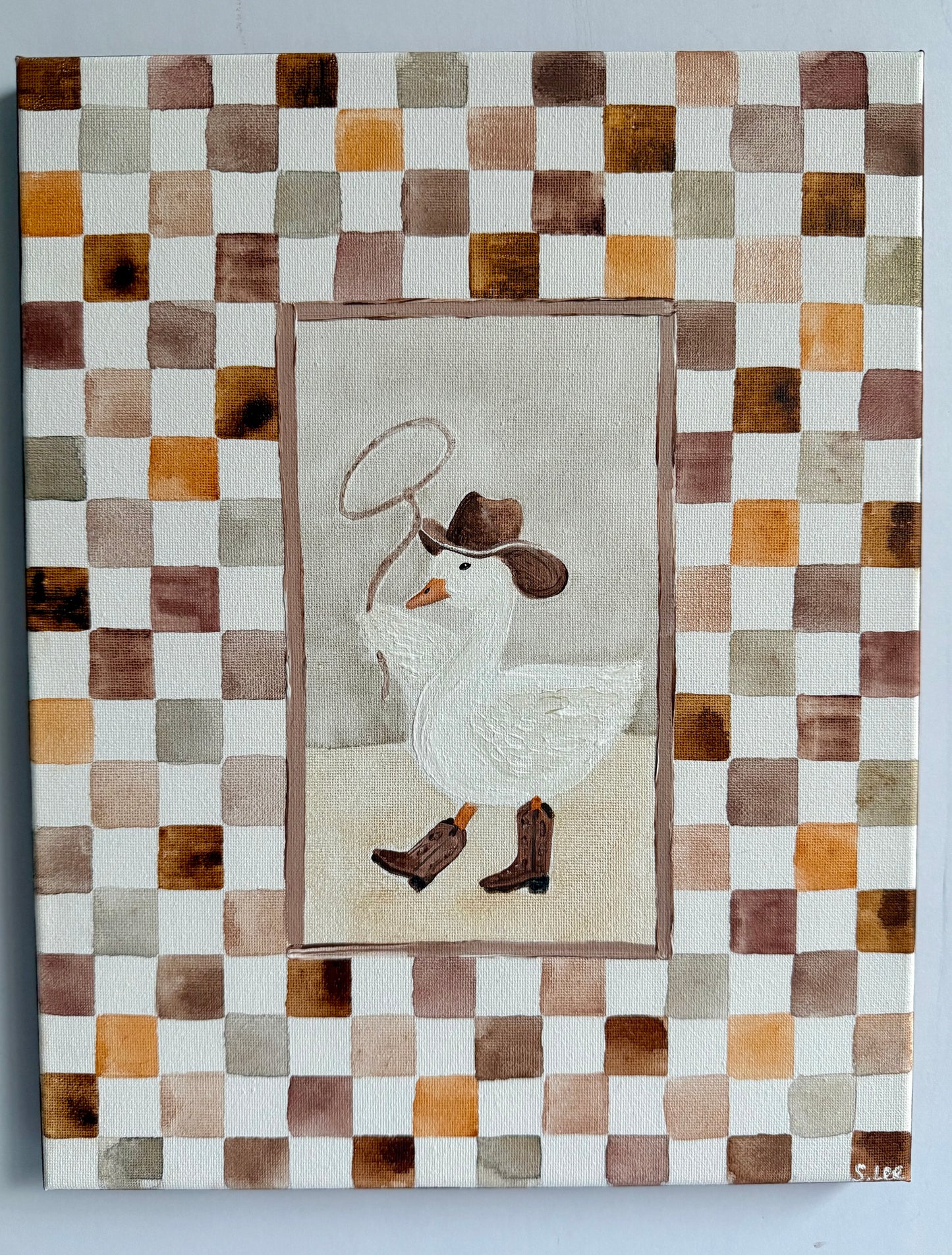 Rodeo Duck - Original Painting