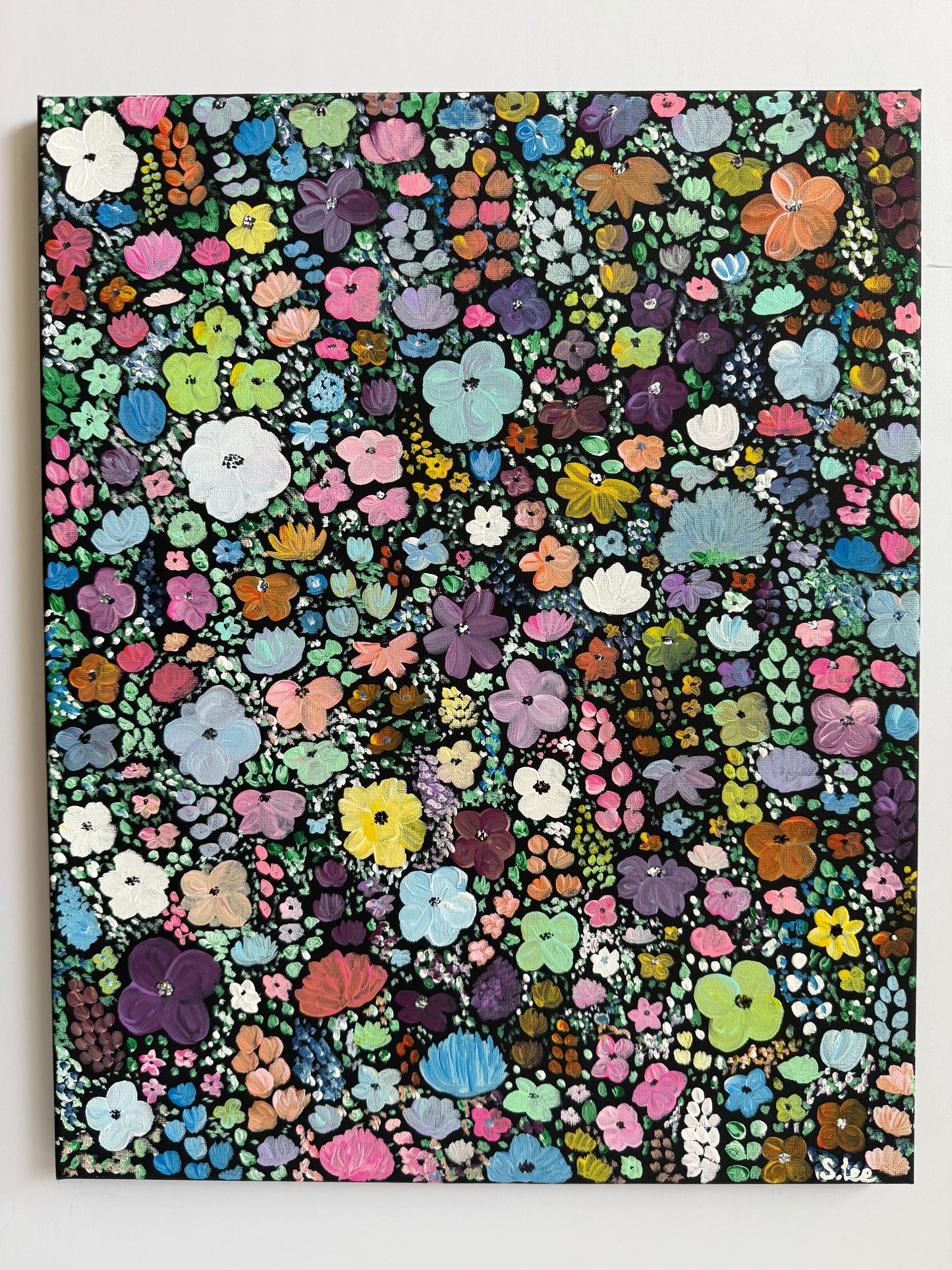 Wildflower Confetti - Original Painting - Colorful Floral Art