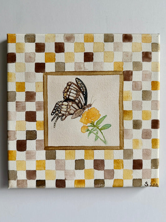 Neutral Butterfly Mini - Original Painting