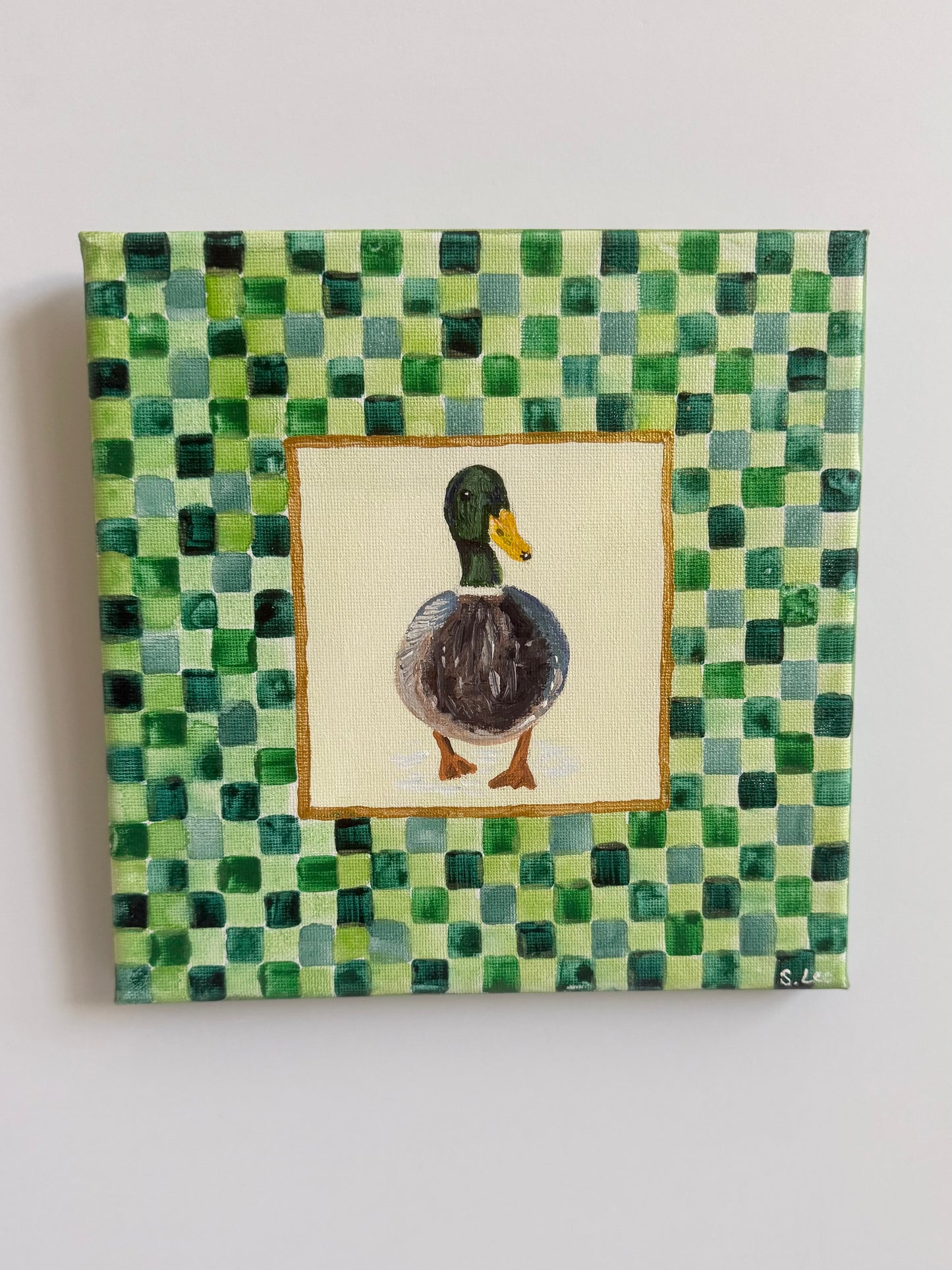Mallard Ducks Baby & Kids Room Art - Original Painting Set - Baby Boy Nursery Art Set